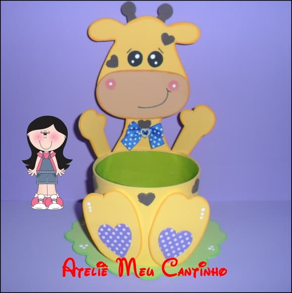 Porta doces girafinha