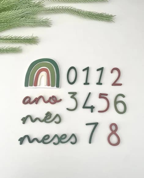 Kit Rainbow - Verde Escuro, Verde Claro e Terracota