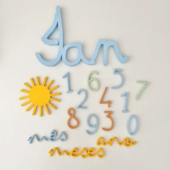 Combo: Kit Mesversário + Nome Personalizado 25cm