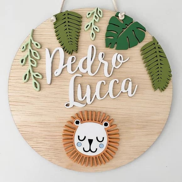 Placa para Maternidade - Enfeite Personalizado 30cm x 30cm
