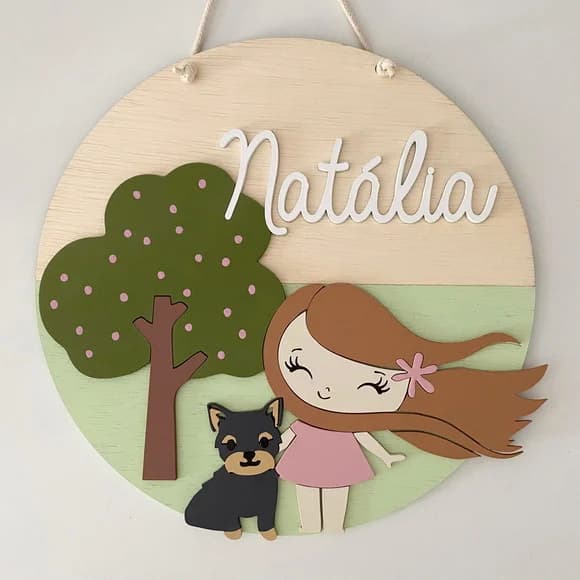 Placa para Maternidade - Enfeite Personalizado 30cm x 30cm