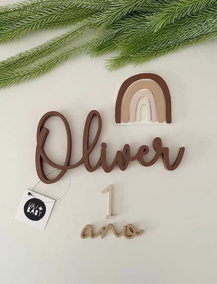 Combo: Kit Mesversário + Nome Personalizado 25cm