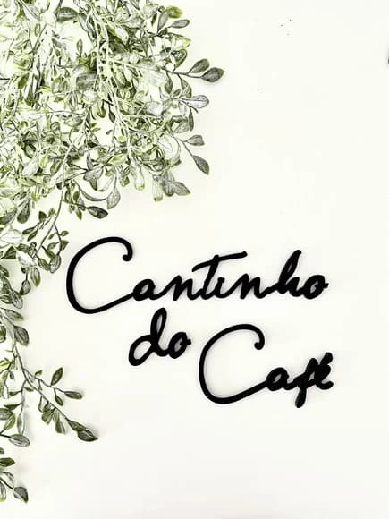 Cantinho do Café - Decoração para Ambientes - Letreiro