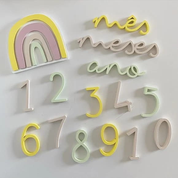 Kit Mesversário, Bexiga, Enfeite Maternidade, Decoração Bebê