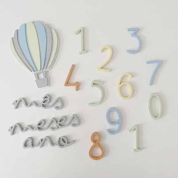 Kit Mesversário Balão - Decoração Nascimento e Aniversário