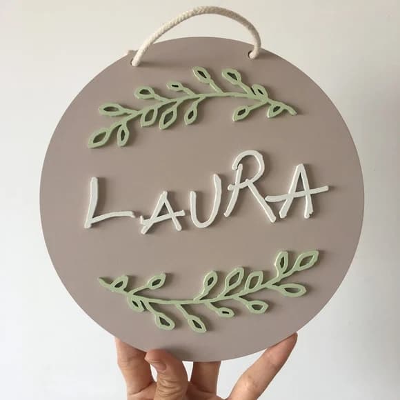 Enfeite Porta De Maternidade Personalizado - 20cm X 20cm