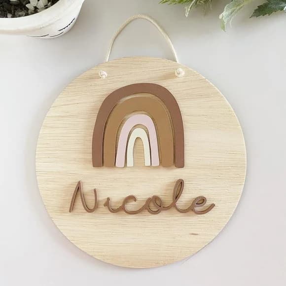 Enfeite Porta De Maternidade Personalizado - 20cm X 20cm