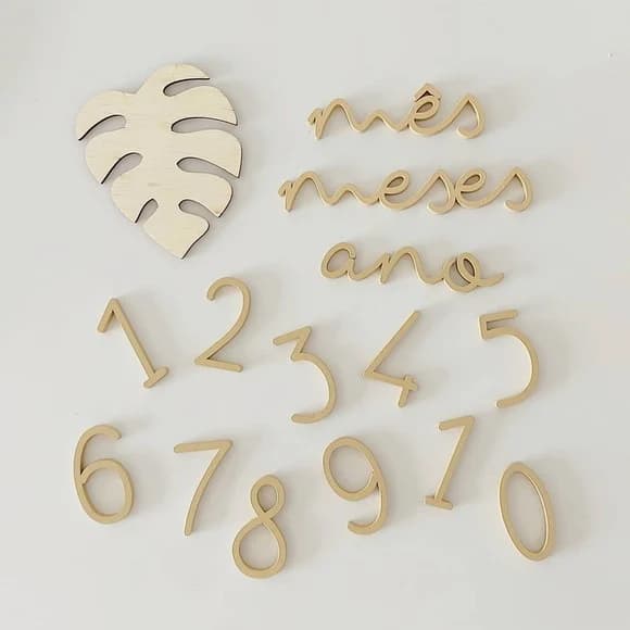 Kit Mesversário - Modelo Costela de Adão - Dourado