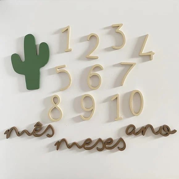 Kit Mesversário - Modelo Cacto