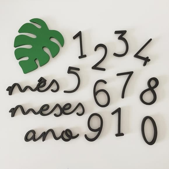 Kit Mesversário - Modelo Costela de Adão - Produzido em Madeira MDF