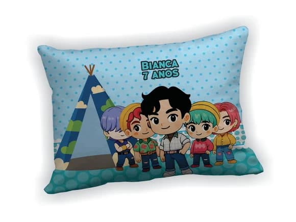 Lembrancinha Mini Almofada 18x28cm Guerreiras do K-pop
