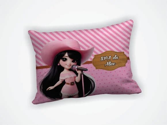 Lembrança Mini Almofada 18x28cm Personalizada Ana Castela