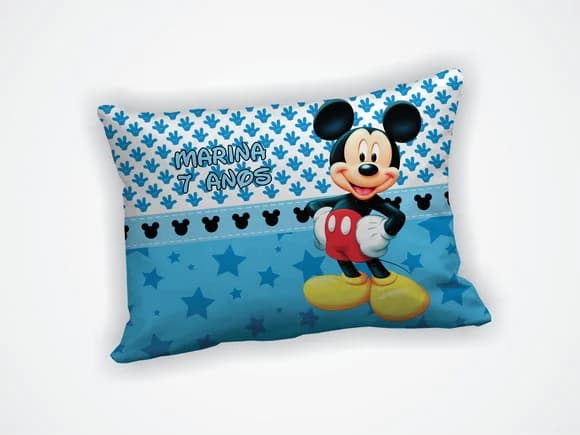 Lembrancinha Almofada 18x28cm Personalizada Mickey