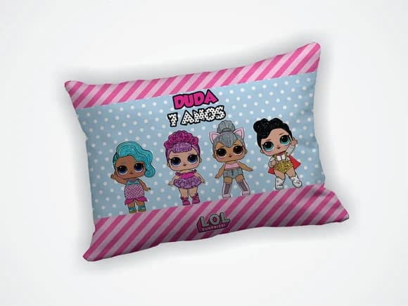 Lembrancinha Mini Almofada 18x28cm Lol