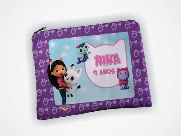 Lembrancinha Necessaire Personalizada a Casa Mágica da Gabby