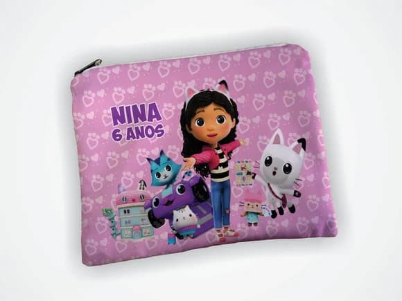 Lembrancinha Necessaire Personalizada a Casa Mágica da Gabby