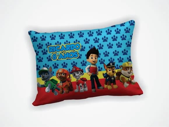 Lembrancinha Mini Almofada 18x28cm Patrulha Canina
