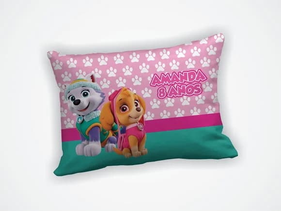 Lembrancinha Mini Almofada 18x28cm Patrulha Canina