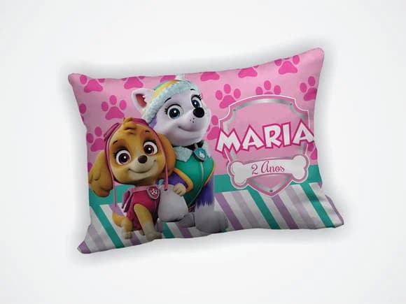 Lembrancinha Mini Almofada 18x28cm Patrulha Canina