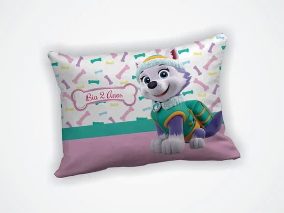 Lembrancinha Mini Almofada 18x28cm Patrulha Canina