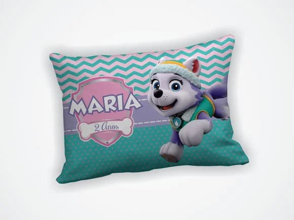Lembrancinha Mini Almofada 18x28cm Patrulha Canina