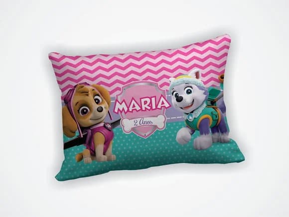 Lembrancinha Mini Almofada 18x28cm Patrulha Canina