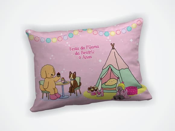 Lembrancinha Mini Almofada 18x28cm Bobbie Goods