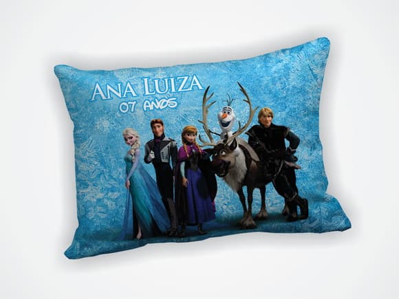 Mini Almofada 18x28cm Personalizada Frozen