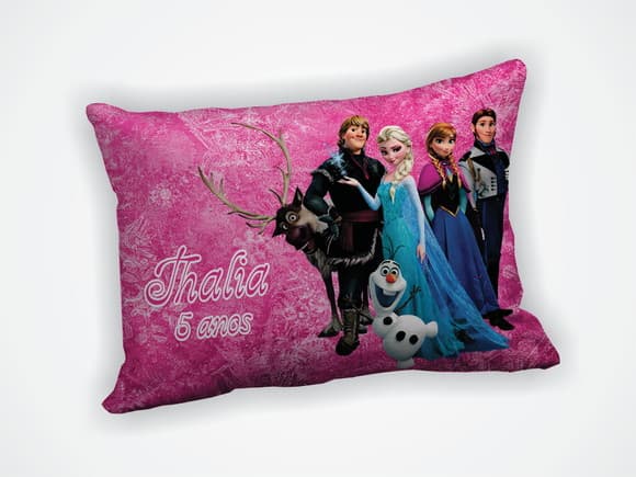 Mini Almofada 18x28cm Personalizada Frozen