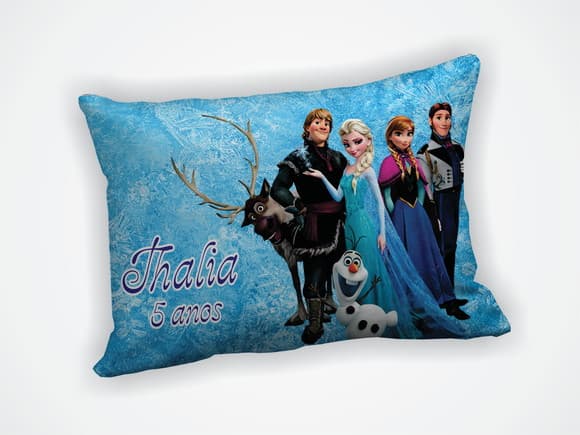 Mini Almofada 18x28cm Personalizada Frozen