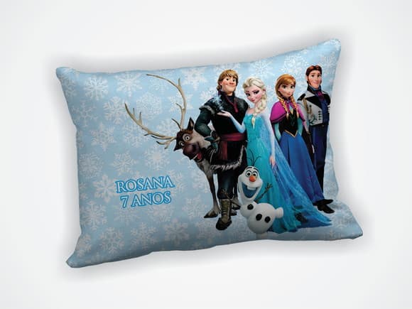Mini Almofada 18x28cm Personalizada Frozen