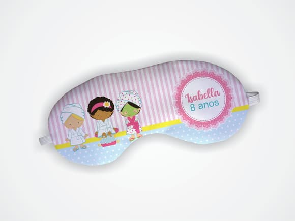 Lembrancinha Máscara Dormir Personalizada Festa Spa