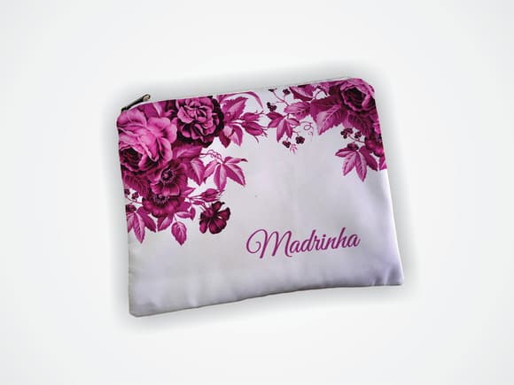 Necessaire 19x13cm Madrinha Rosa