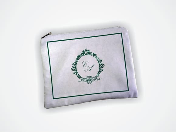 Necessaire 19x13cm Madrinha Casamento Verde