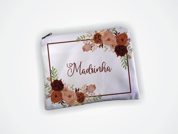 Necessaire 19x13cm Madrinha Terracota