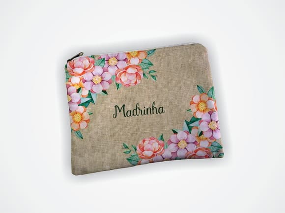 Necessaire 19x13cm Madrinha Floral