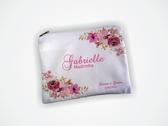 Necessaire 19x13cm Madrinha Rosa