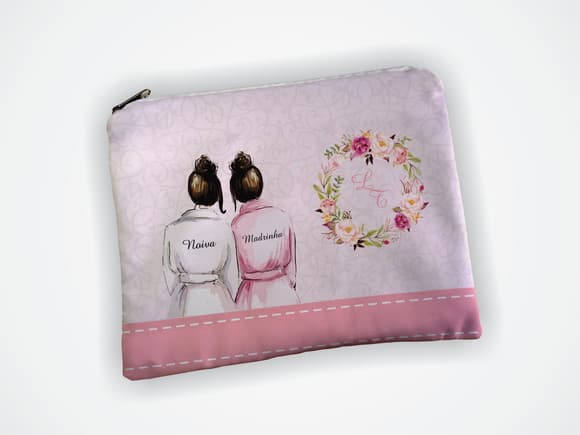 Necessaire 19x13cm Madrinha Rosa