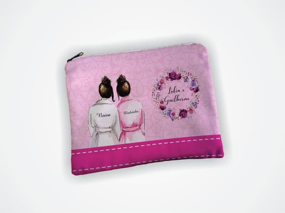 Necessaire 19x13cm Madrinha Rosa