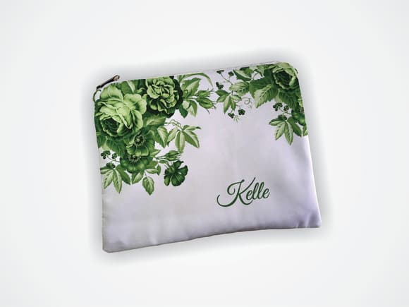 Necessaire 19x13cm Madrinha Casamento Verde