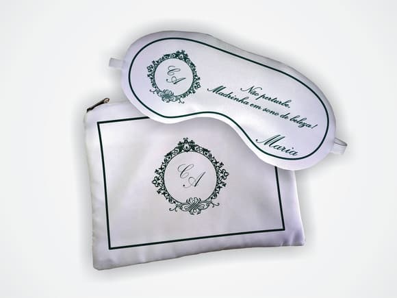Kit Necessaire + Mascara Madrinha Verde