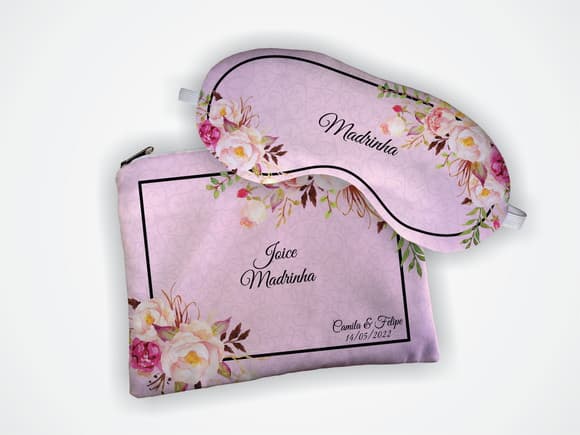 Kit Necessaire + Mascara Madrinha Marsala