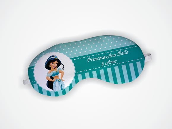 Máscara Dormir Personalizada Princesa Jasmine