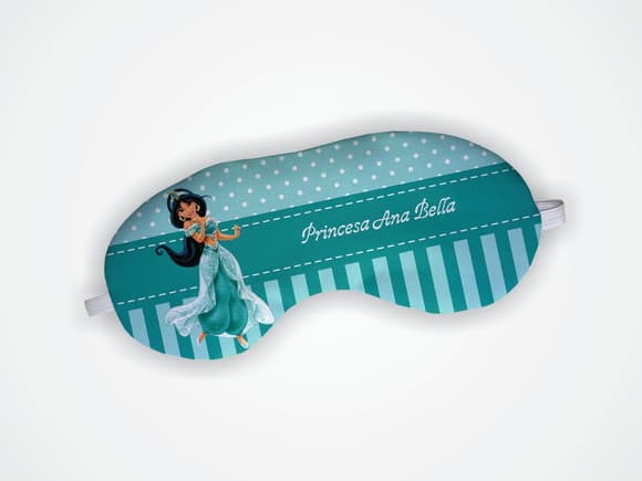 Máscara Dormir Personalizada Princesa Jasmine