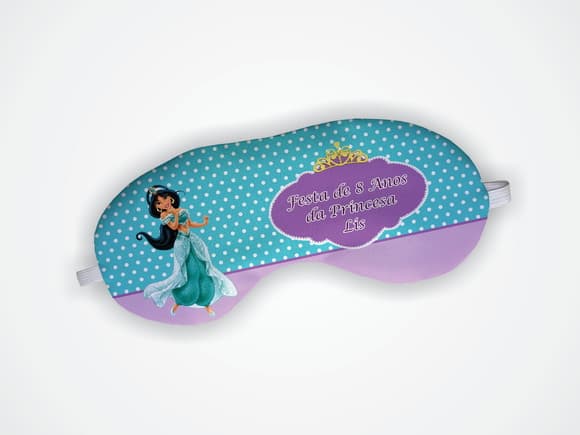 Máscara Dormir Personalizada Princesa Jasmine