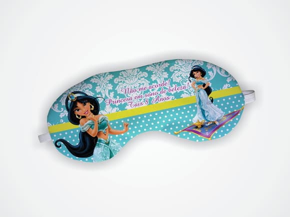 Máscara Dormir Personalizada Princesa Jasmine