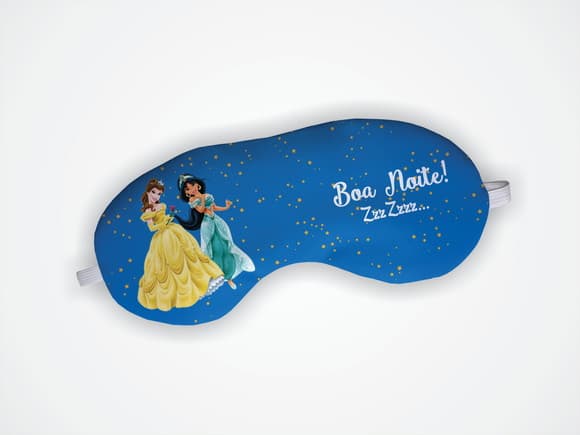 Máscara de Dormir Princesa Bela e Jasmine