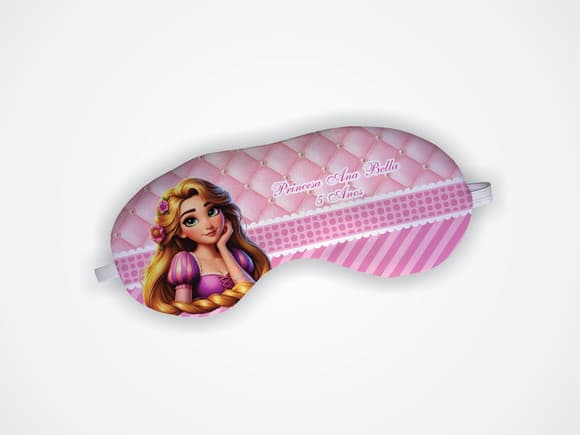 Lembrancinha Mascara Dormir Rapunzel Enrolados
