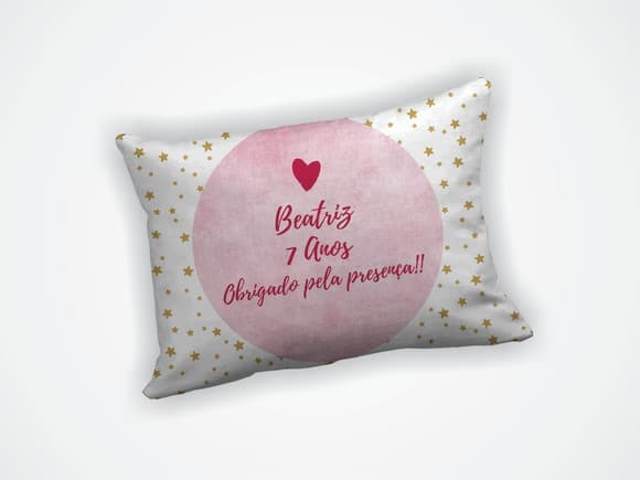 Almofada 18x28cm Personalizada Estrelas