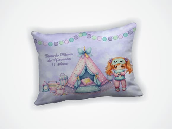 Almofada 18x28cm Personalizada Festa Pijama